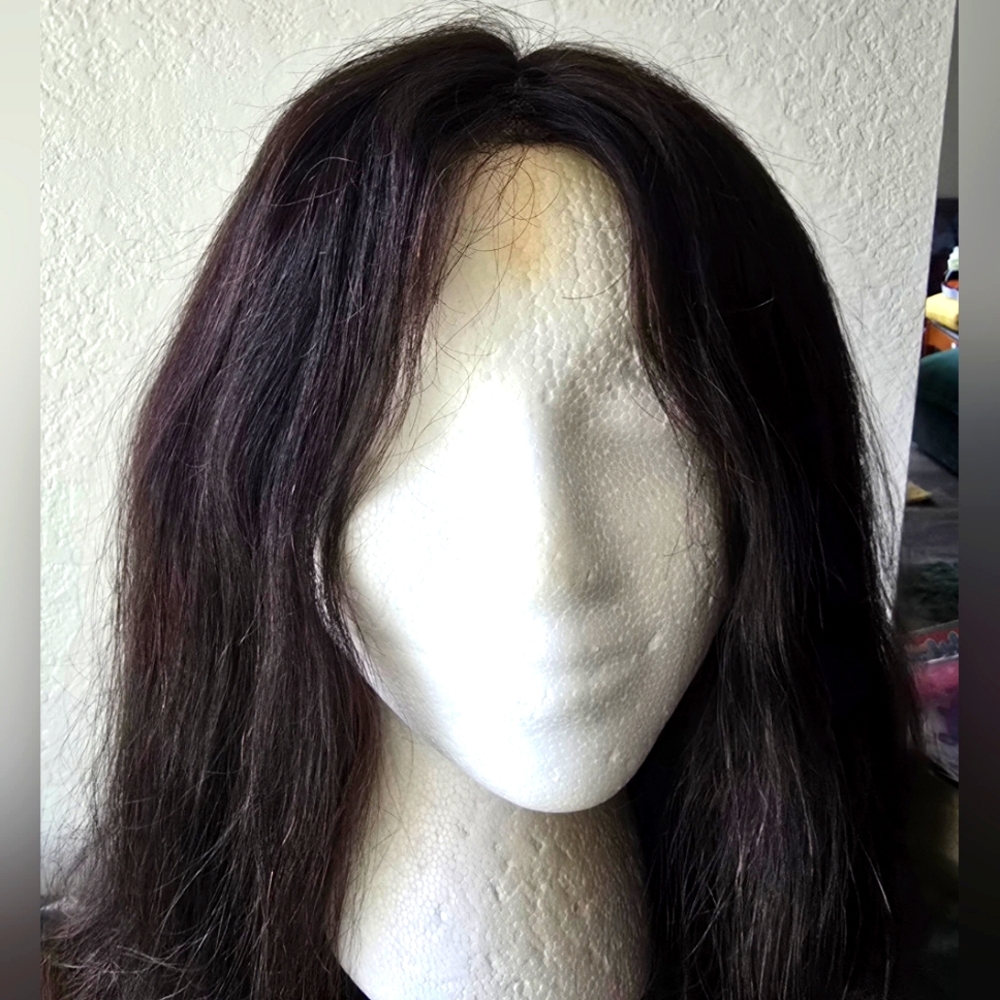 Human Hair Lace Front Human Hair Wig by OUTRE Darkest Brown EUC